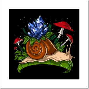 Snail Forest Crystals Posters and Art